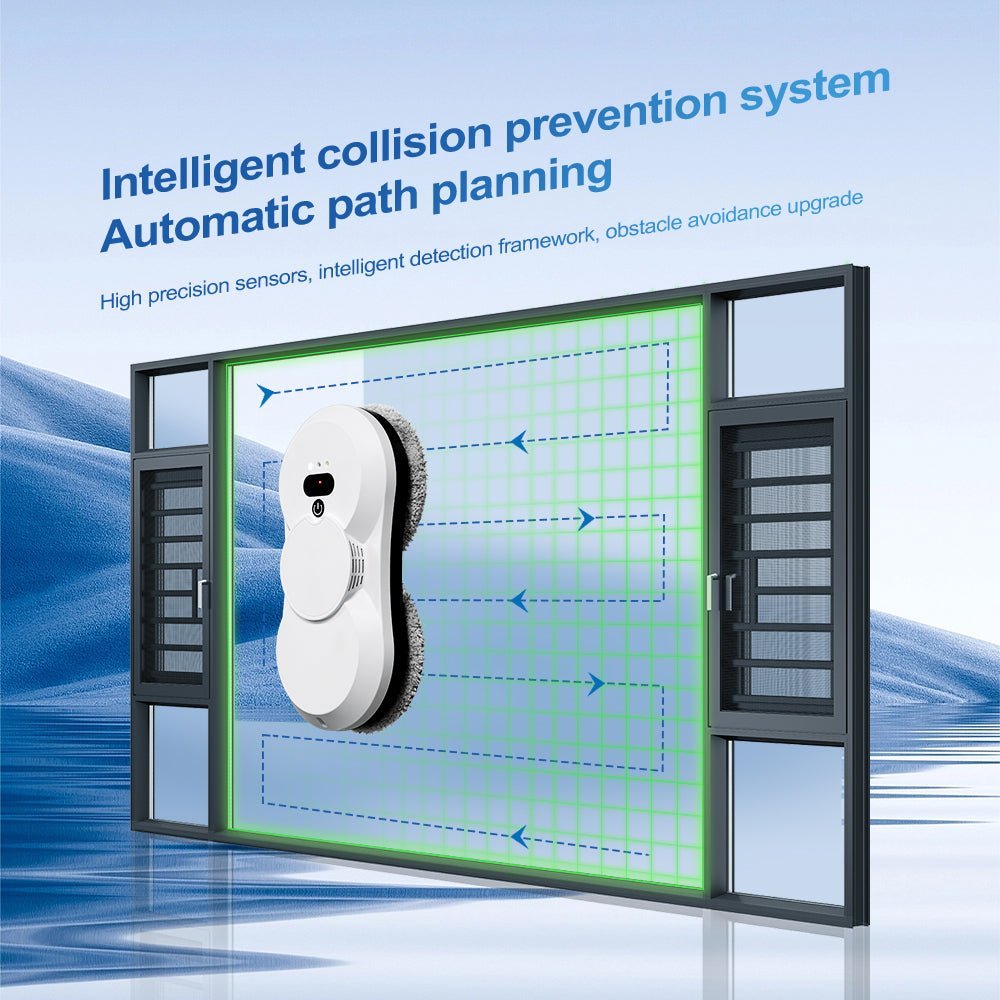 HCR - 18 Automatic Window Cleaner | Smart Glass Cleaning Robot,Ultra - Thin Automatic Dual Water Spray Robot - PuRuiKai