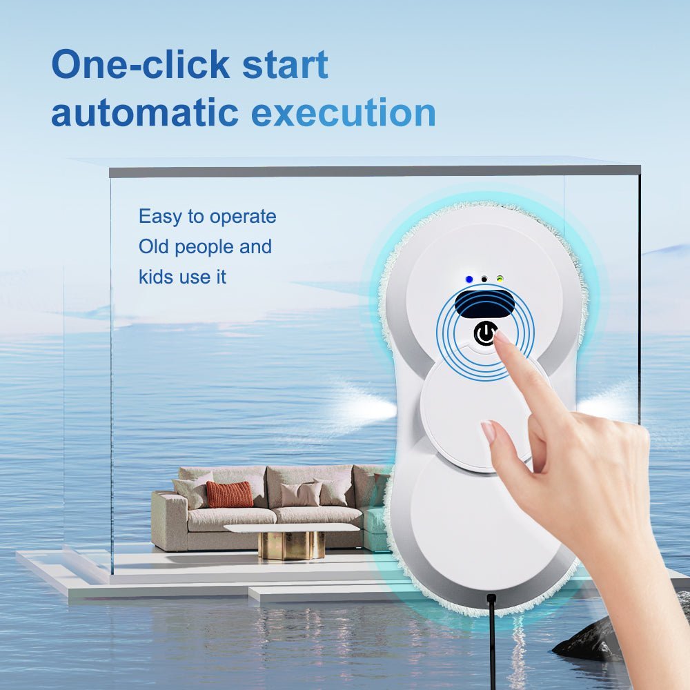 HCR - 18 Automatic Window Cleaner | Smart Glass Cleaning Robot,Ultra - Thin Automatic Dual Water Spray Robot - PuRuiKai