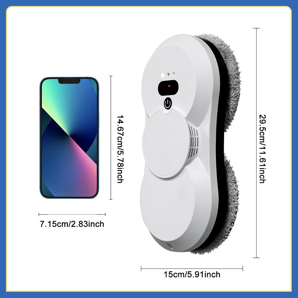 HCR - 18 Automatic Window Cleaner | Smart Glass Cleaning Robot,Ultra - Thin Automatic Dual Water Spray Robot - PuRuiKai