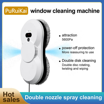 HCR - 18 Automatic Window Cleaner | Smart Glass Cleaning Robot,Ultra - Thin Automatic Dual Water Spray Robot - PuRuiKai