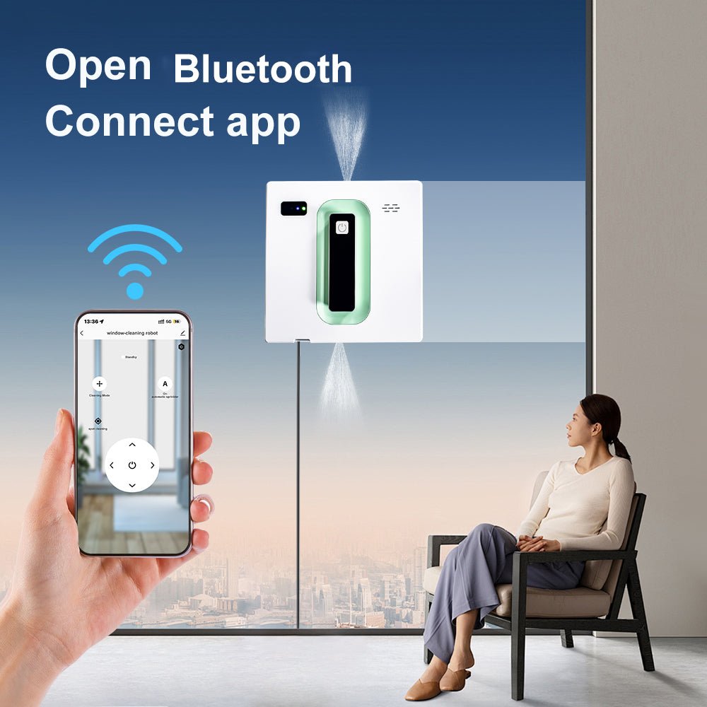 HCR - 21 Smart Window Cleaning Robot – Streak - Free ; Safe for High Windows | PuRuiKai - PuRuiKai