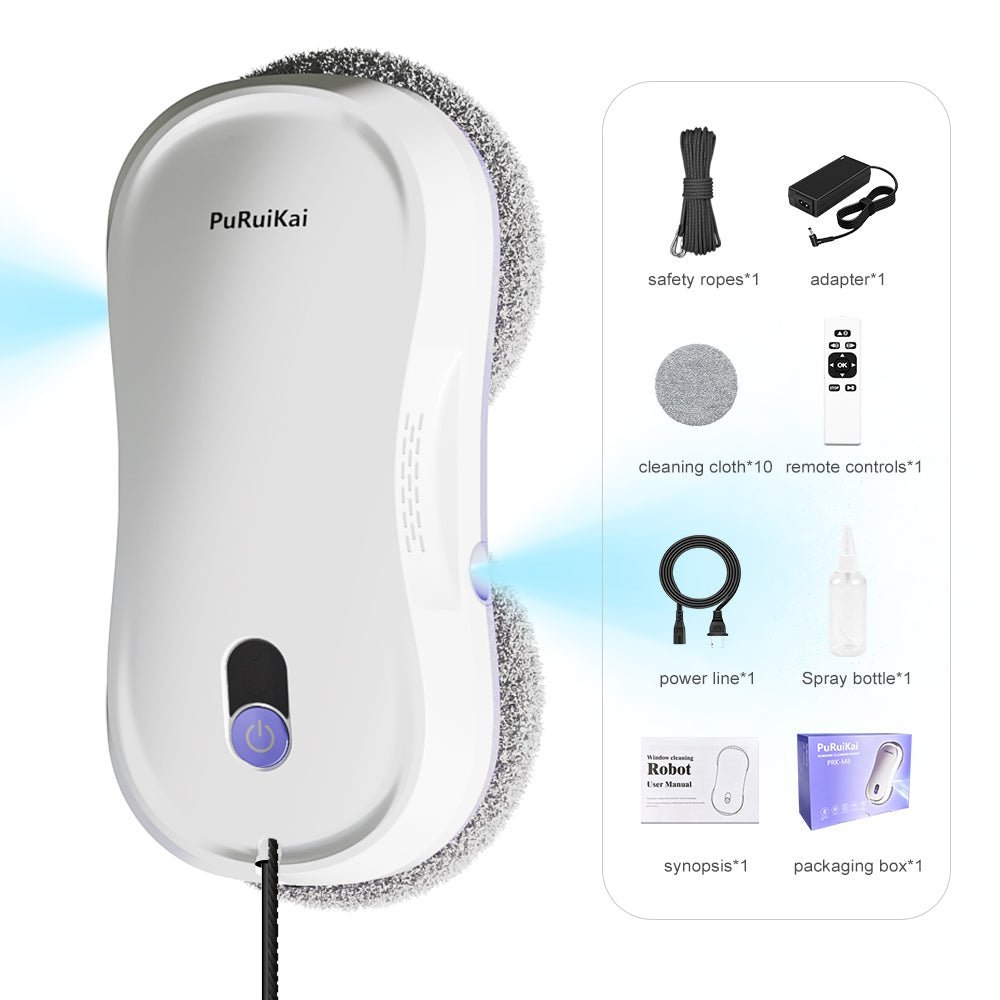 HCR - M8 Compact Dual - Spray Robot for Windows Cleaning | Puruikai Cleaning Robot Window - PuRuiKai