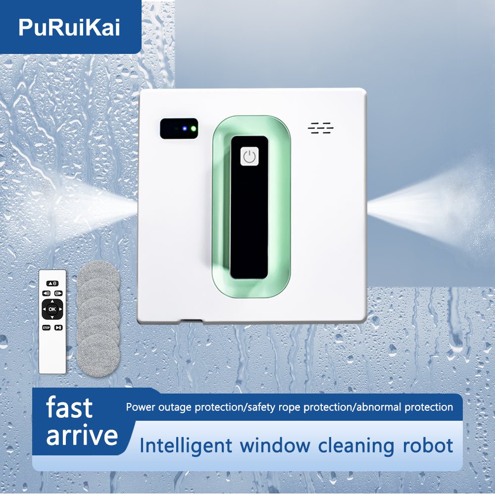 Window Cleaning Robot Dual Water Spray Automatic Cleaning Intelligent Path Planning Glass Cleaners - PuRuiKai